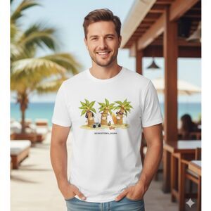 Georgetown Exuma T Shirt Vintage 90s Palm Tree Tourist Tee Mens Size M